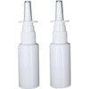 Tustao 2 Pieces White Nasal Spray Bottle 30ml Plastic Emptying