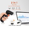 Tera 1D 2D QR Barcode Scanner Wireless and Wired with