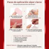 24pzs Press On Tips Uñas Postizas Soft Gel Ojo De