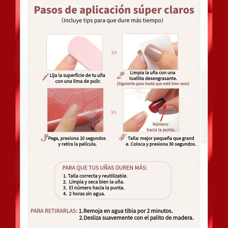 24pzs Press On Tips Uñas Postizas Soft Gel Ojo De