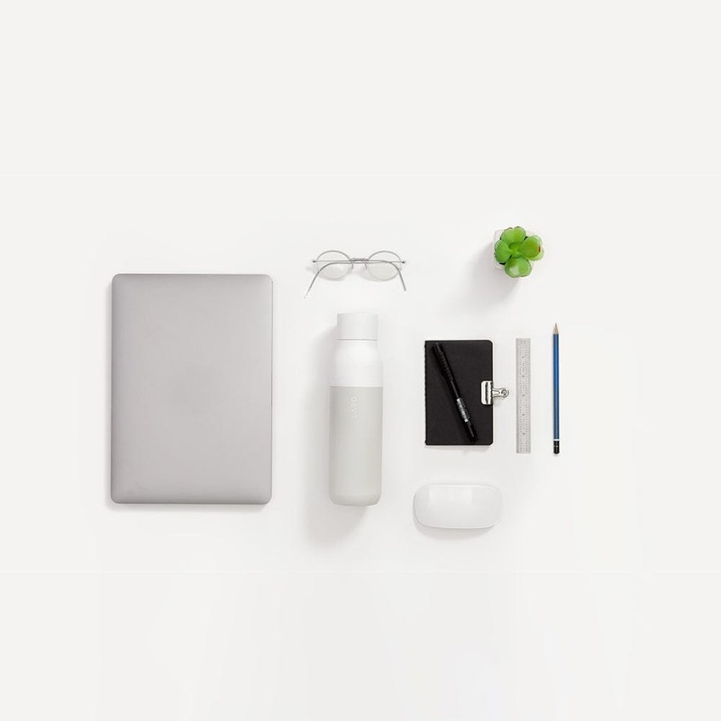 LARQ PureVis Insulated Self Cleaning Bottle 500mL, Granite White