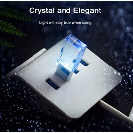 Laak 32GB New Crystal Transparent Rectangle Genuine USB Flash Drive 3.0 Wedding Gift Pendrive,Silver