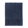 BOURINA Textured Solid Soft Sofa Throw Couch Cover Knitted Decorative