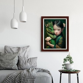 MOER SKY Dragon Diamond Painting, 5D DIY Full Round Diamond Painting Kit for Adults, Classic Art Gift, Great for Room Wall Decor 12x16inch/30x40cm