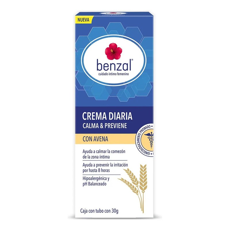 Benzal Wash íntimo Piel sensible y Crema de avena para