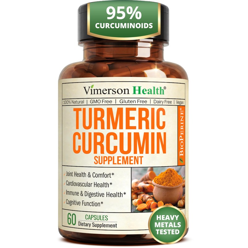 Turmeric Curcumin with Bioperine Joint Pain Relief - Anti-Inflammatory, Antioxidant