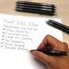 [24 Pens - Black Ink] Think2 0.7mm CGI Retractable Gel