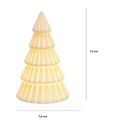 Schmucks HOME Christmas Decoration Illuminated 2 x Christmas Tree Decoration LED Black White