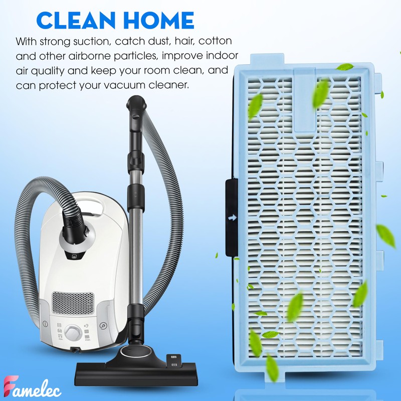 FAMELEC Hepa Filter for Miele Hepa Airclean SF-HA 50 Filter