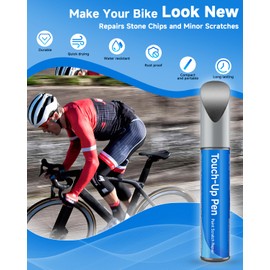 Anthracite Gloss Bike Touch Up Paint Compatible with Trek, Touch Up Paint Kit - Exact Match Color for Scratches & Rust Repair & Chipped Bike Frames- Save Mone/Easy to Use