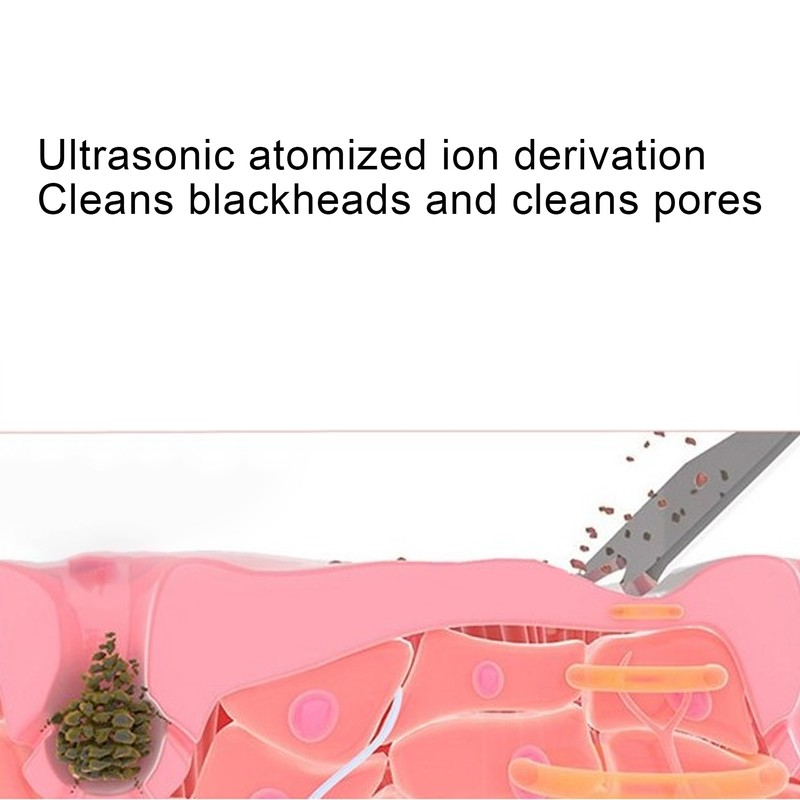 Skin Scrubber Spatula Ultrasonic Blackhead Comedones Removal Device Facial Scrubber