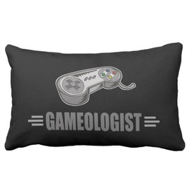 Jbralid Funny Design Video Gamer Love Pillow Cover Cotton Linen Indoor Decor Throw Pillow Case 20x36 in