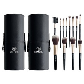Ermore makeup brush 12-piece set, mixed colors, 2 pieces / 에르모어 메이크업 브러쉬 12종 세트, 혼합색상, 2개