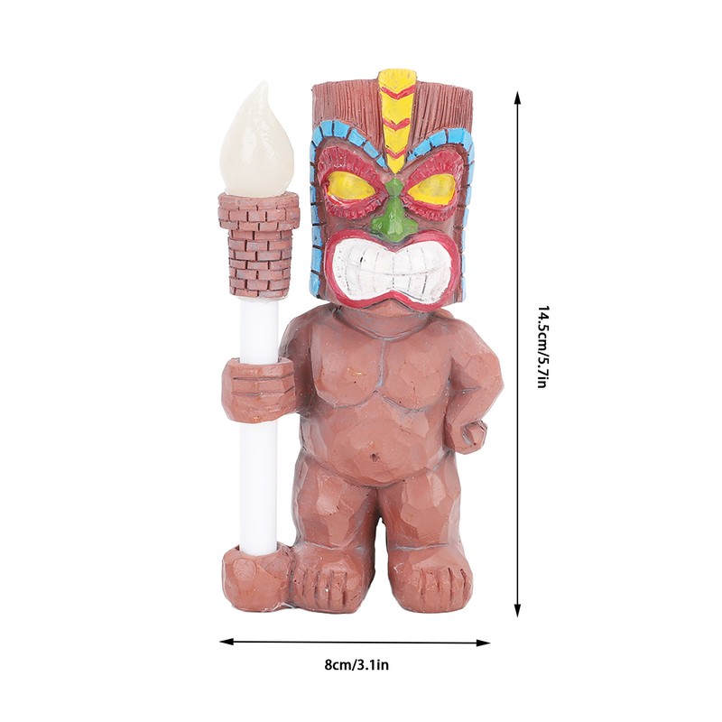 Solar Garden Outdoor Light Torch Figurine Warm Light Landscape Ground