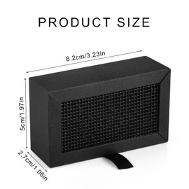 3D Printer Air Filter for Bambu Lab, Premium 3D Printer Activated Carbon Air Purifier Filter Replacement Practical Accessories Compatible with Bambu Lab X1C/P1P/P1S/X1/X1E(Black)