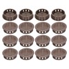 sourcing map 20Pcs 35mm/1.4in Air Vents Circular Soffit Vents, Brown