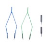 2PCS V Shape Spring Bar Tweezers Professional Alloy Steel Watch