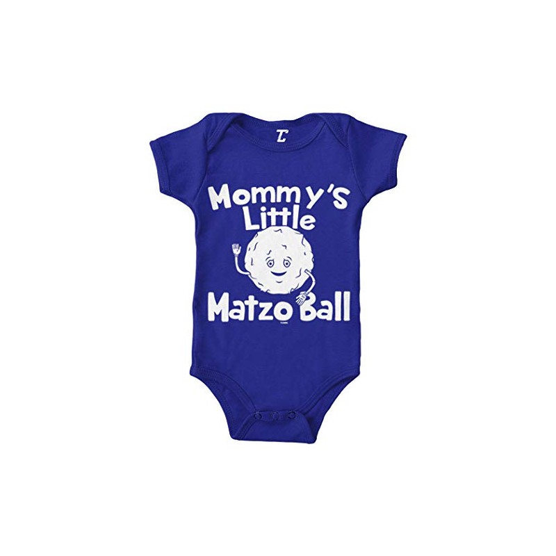 Tcombo Mommy's Little Matzo Ball - Body judío, Azul Real,