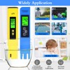 PH Meter TDS Meter Kit, Water pH Meter and 3