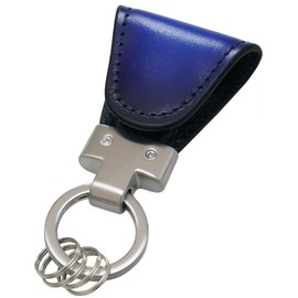 Vintage Revival Productions Key Clip x YUHAKU Leather Magnetic Key Holder Key Case, Made in Japan, blue