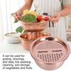 Multipurpose Water Basin Drain Basket with Vegetable Cutter Grater Stainless