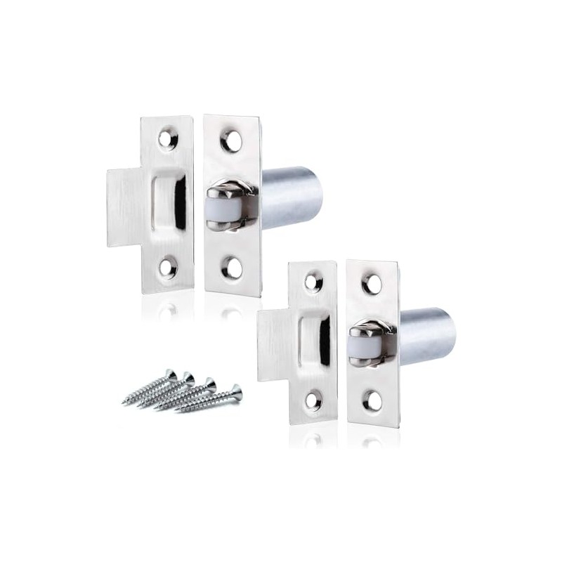 Adjustable Roller Catch Polished Chrome Roller Ball Door Latch Cupboard