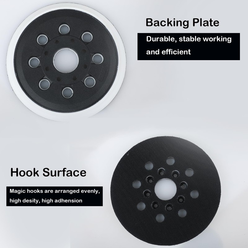5 Inch Random Orbital Sander Replacement Pad, Replacement Compatible with