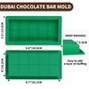 Hewomate Dubai Chocolate Bar Mold, 2 Pack Deep Chocolate Bar