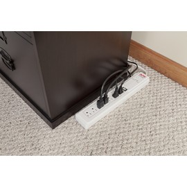 APC 7-Outlet Surge Protector 1020 Joules, SurgeArrest (P7GB),White