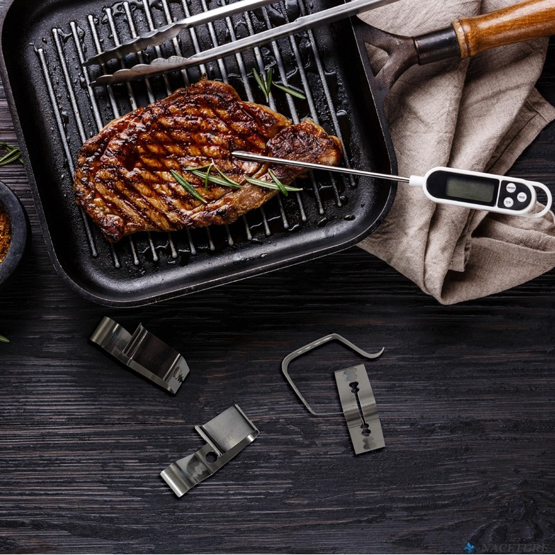 Temp Probe Clip 6 Pack - Four Holes Grill Temperature