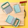 HNYYZL Crinkle Cutter,Wavy Crinkle Cutter Stainless Steel 2 PCS,Wavy Knife,Cutting