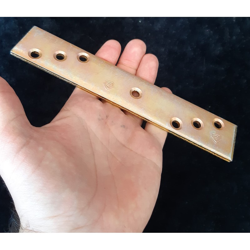 Flat Connecting Joining Plate Mending Galvanised Heavy Duty 4mm Thick