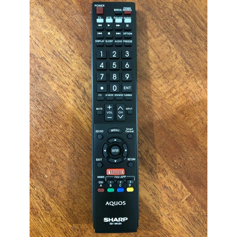 Sharp Original Sharp TV Remote Control LC-60LE830U LC-60LE831U LC-60LE832U LC-60LE835U