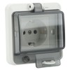 Standard IP66 Waterproof Wall Outlet Wall Mounted Concealed Plug Adapter