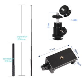 Extension Rod for Gimbal - Adjustable up to 120 cm/47 inch Adjustable Selfie Stick Compatible with Gimbal /Action Camera/DSLR/Mirrorless Camera