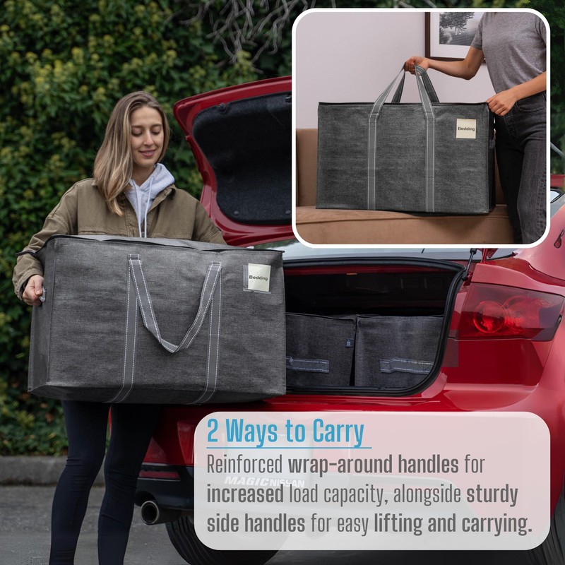 VENO 6 Pack Moving Bags, Heavy Duty, Moving Boxes Alternative,