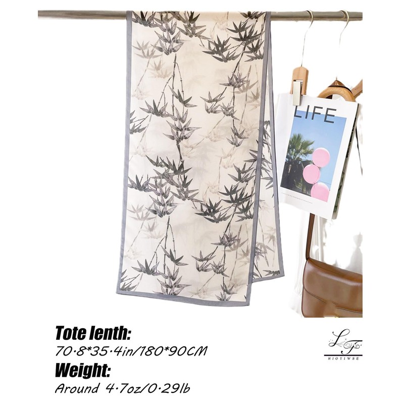 Hioyiwse Shawl Scarf For Women Lightweight Scarves Floral Pattern Formal