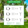 Metal Squirrel Baffle Bracket for Bird Feeder Pole, Heavy Duty