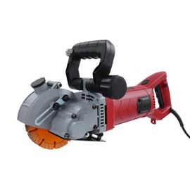 Wall Chaser Concrete Cutter Electric Wall Groove Cutting Machine with 5 Pcs Saw Blades 42MM Cutting Width/41MM Cutting Depth for Slotting Brick Granite Marble Concrete Grooves 110V 4800W