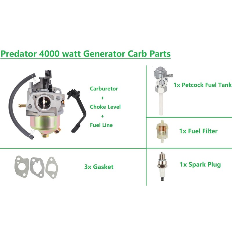 Annolai 4000 3500 Carburetor for Predator Generator Harbor Freight Chicago