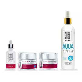 Aura Kit Skincare Cuidado Facial Acido Hialuronico + Agua Micelar