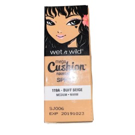 Wet N Wild Mega Cushion Foundation SPF15 #119A Buff Beige (EXP:2019) NEW