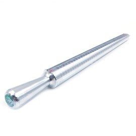 CENPEK 3 in 1 Metal Ring Mandrel Ring Sizer Ring Gauge Set with Jewelers Rubber Hammer Mallet Finger Sizing Tools Rings Size Measurements EU Sizes 41-76 Steel Jewellery Making Repair Tool