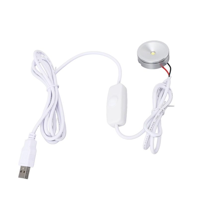 2Pcs Dimmable Mini Spotlight USB 5V Stepless Brightness Dimming LED