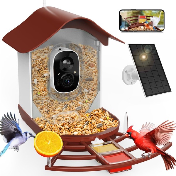 PeckCam® Smart Bird Feeder with Camera 2K HD Auto Detect