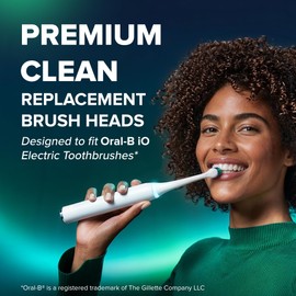 Reach® Trios™ Premium Clean Replacement Toothbrush Heads, Fits All Oral-B iO Electric Toothbrushes