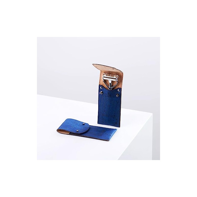 SHAVENT Cork Case Cobalt Blue