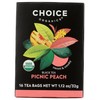 CHOICE ORGANIC TEAS Organic Picinic Peach Black Tea, 16 CT