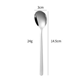 Teaspoons 6 Pieces, Stainless Steel Coffee Spoons Espresso Spoons, Dessert Spoons Tea Spoons, Small Mini Spoons Set for Parties, Dishwasher Safe14.5cm