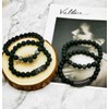 JEWPARK 4 Pcs Crown King Bracelets for Men Black Matte